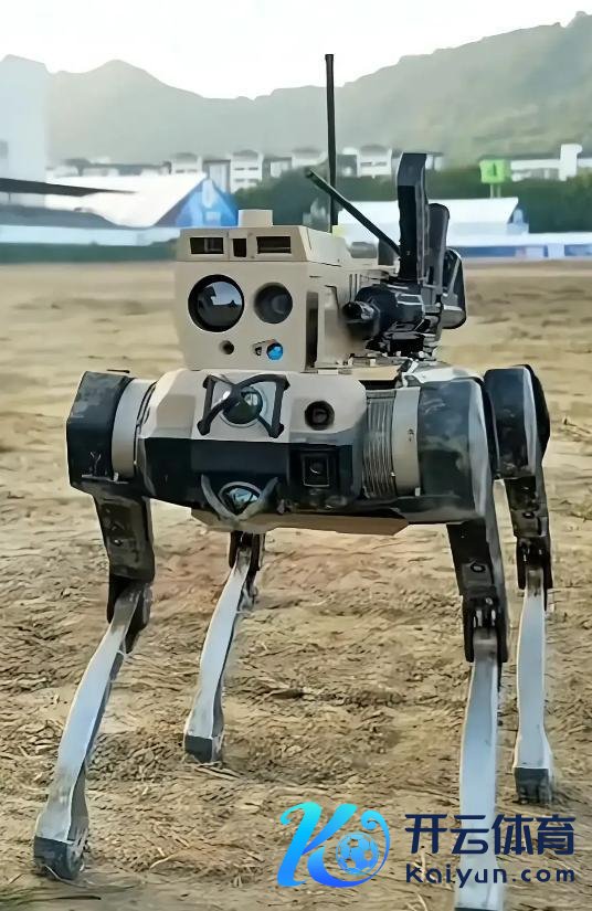 珠海航展偶遇机器狼身背1比1仿枪