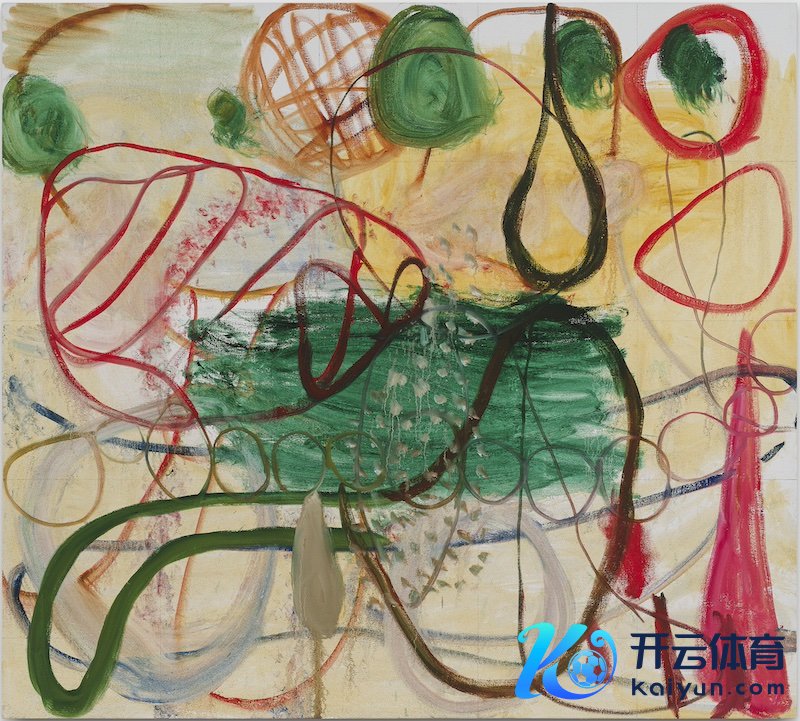 张恩利，帆海家，2024年，布面油画 180x200cm。受访东谈主供图