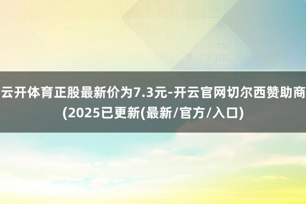 云开体育正股最新价为7.3元-开云官网切尔西赞助商(2025已更新(最新/官方/入口)
